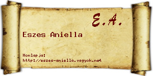Eszes Aniella névjegykártya